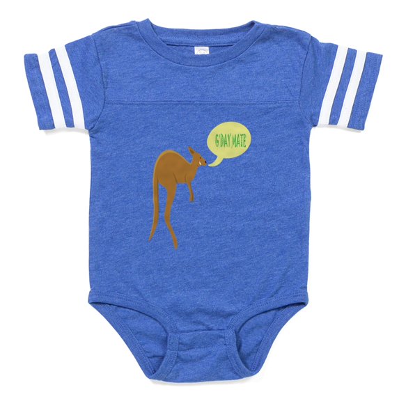 CafePress - Gday Mate - Cute Infant Baby Football Bodysuit