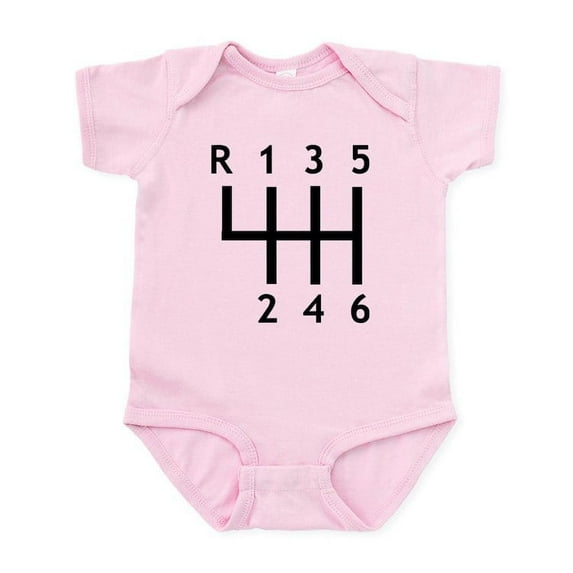 CafePress - Gearshift Race Infant Bodysuit - Baby Light Bodysuit, Size Newborn - 24 Months