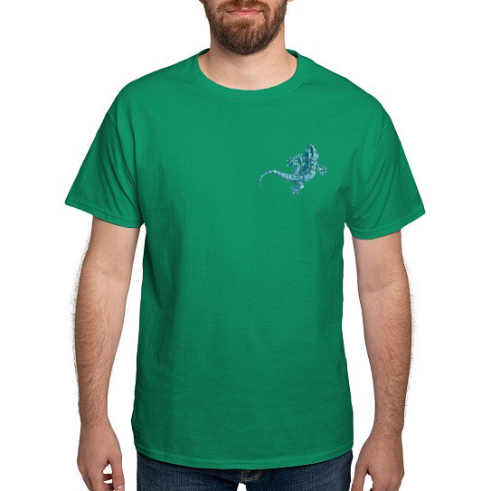 CafePress - Gecko Dark T Shirt - Men's Classic Cotton T-Shirts