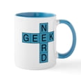 thumbnail image 1 of CafePress - Geek Nerd Crosswords - 11 oz Ceramic Mug - Novelty Coffee Tea Cup, 1 of 4