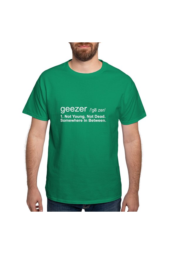 - Geezer Definition Dark T Shirt - Men's Classic Graphic Cotton T-Shirt