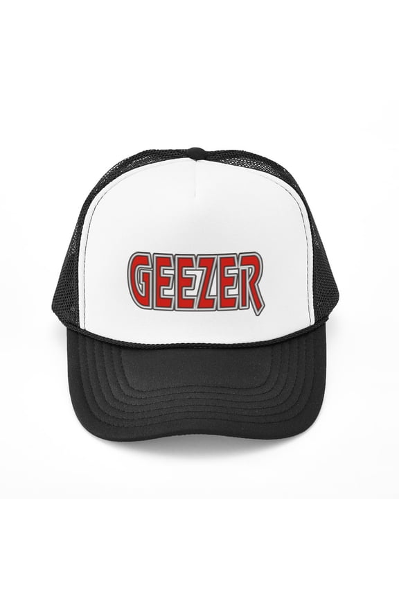 - Geezer - Trucker Hat - Polyester Foam Front and Nylon Mesh Weave Back