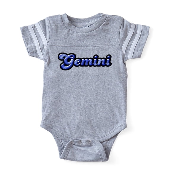 CafePress - Gem Zodiac Gemini Agate - Cute Infant Baby Football Bodysuit