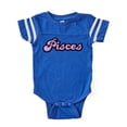 thumbnail image 1 of CafePress - Gem Zodiac Pisces Amethyst - Cute Infant Baby Football Bodysuit, 1 of 3