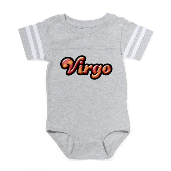 CafePress - Gem Zodiac Virgo Jasper - Cute Infant Baby Football Bodysuit