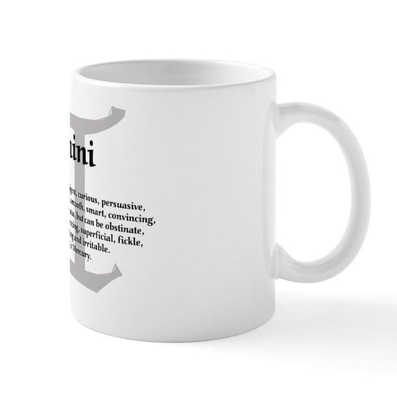 CafePress - Gemini Coffee Mug / Cup 11Oz - 11 oz Ceramic Mug - Novelty Coffee Tea Cup