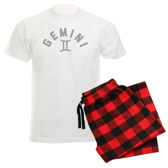 CafePress - Gemini Men's Light Pajamas - Men's Light Loose Fit Cotton Pajama Set