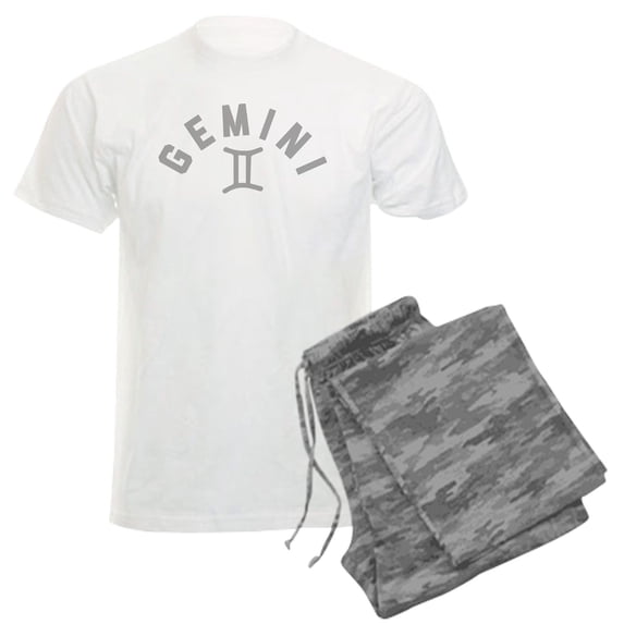 CafePress - Gemini Men's Light Pajamas - Men's Light Loose Fit Cotton Pajama Set