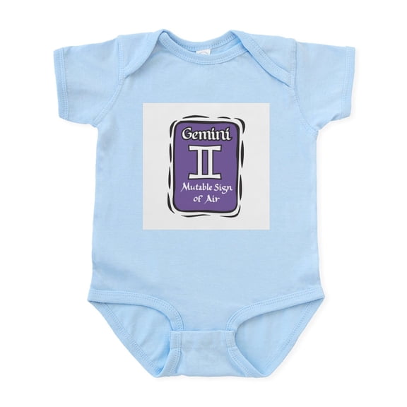CafePress - Gemini Plaque Infant Creeper - Baby Light Bodysuit, Size Newborn - 24 Months