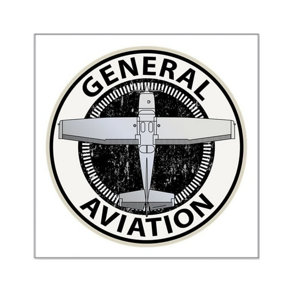 CafePress - General Aviation Sticker - Square Sticker 3" x 3"