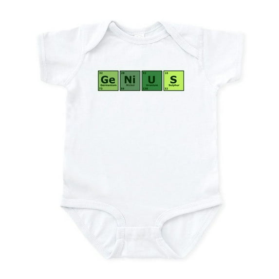 CafePress - Genius Infant Bodysuit - Baby Light Bodysuit, Size Newborn - 24 Months