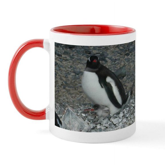 CafePress - Gentoo Baby Mug - 11 oz Ceramic Mug - Novelty Coffee Tea Cup