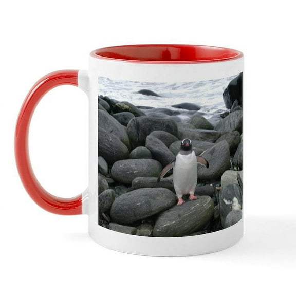 CafePress - Gentoo Penguin Mug - 11 oz Ceramic Mug - Novelty Coffee Tea Cup