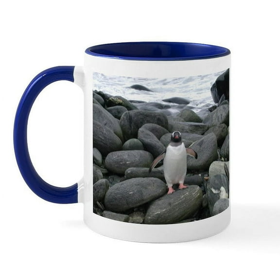CafePress - Gentoo Penguin Mug - 11 oz Ceramic Mug - Novelty Coffee Tea Cup