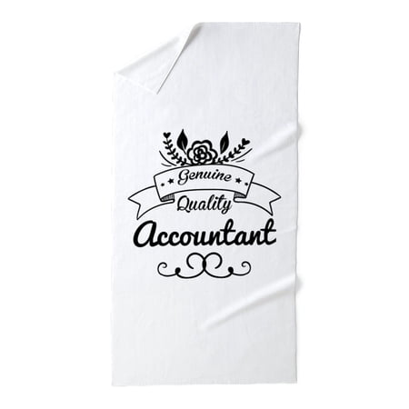 CafePress - Genuine Quality Accountant - Large Beach Towel, Soft 30"x60" Towel with Unique Design