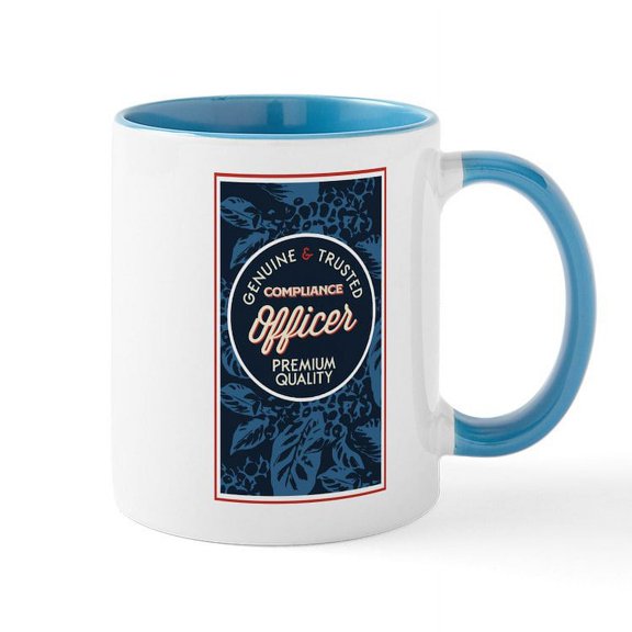 CafePress - Genuine & Trusted Compliance Off - 11 oz Ceramic Mug - Novelty Coffee Tea Cup