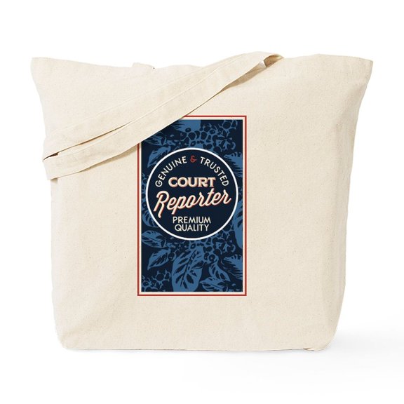 CafePress - Genuine & Trusted Court Reporter Tote Bag - Unisex Canvas Tote Bag, Beige, 1-Piece