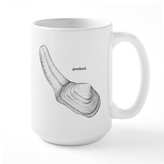 CafePress - Geoduck Large Mug - 15 oz Ceramic Large White Novelty Mug