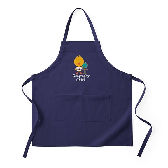 CafePress - Geography Chick Apron (Dark) - Kitchen Apron with Pockets, Grilling Apron, Baking Apron
