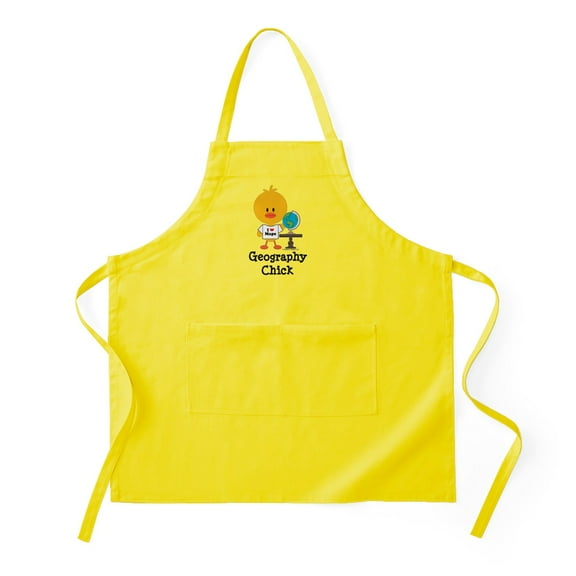 CafePress - Geography Chick - Kitchen Apron with Pockets, Grilling Apron, Baking Apron