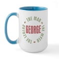 thumbnail image 1 of CafePress - George Man Myth Legend Large Mug - 15 oz Ceramic Large White Novelty Mug, 1 of 4