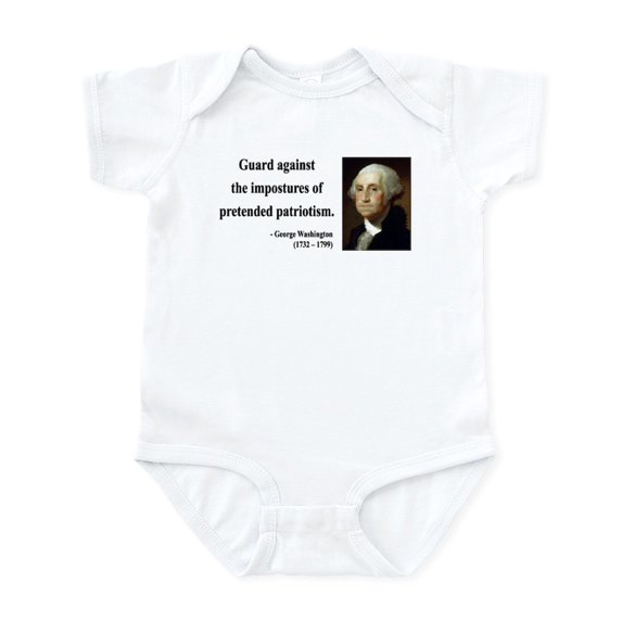 CafePress - George Washington 17 Infant Bodysuit - Baby Light Bodysuit, Size Newborn - 24 Months
