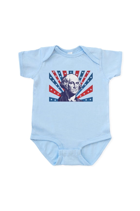 - George Washington Body Suit - Baby Light Bodysuit, Size Newborn - 24 Months