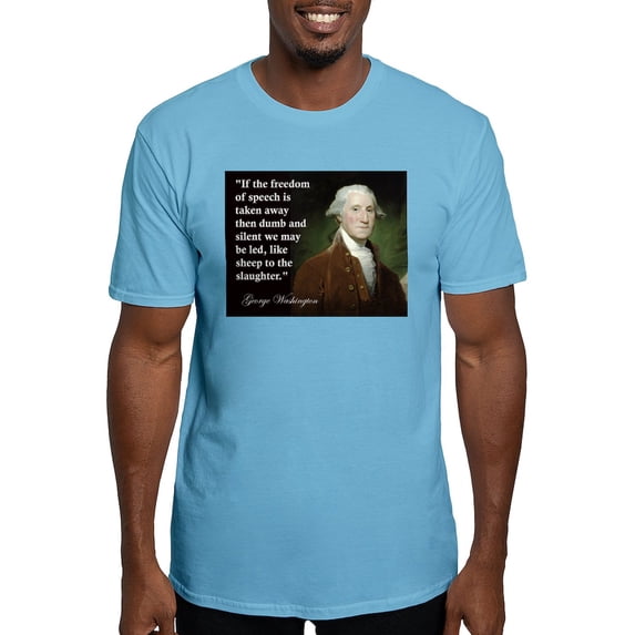 CafePress - George Washington Freedom Of Fitted T Shirt - Fitted T-Shirt, Vintage Fit Soft Cotton Tee