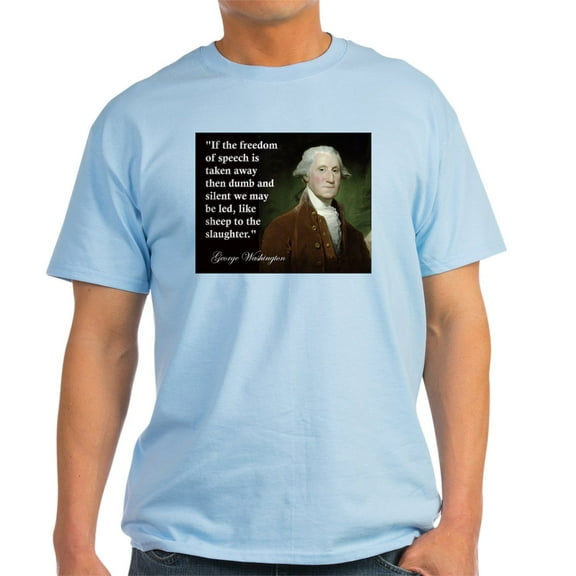 CafePress - George Washington Freedom Of Light T Shirt - Men's Classic Graphic T-Shirt