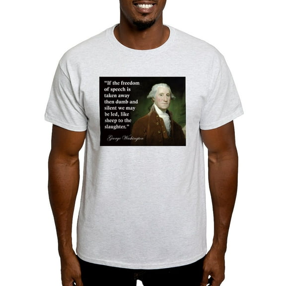 CafePress - George Washington Freedom Of Light T Shirt - Men's Classic Graphic T-Shirt