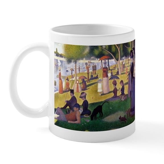 CafePress - Georges Seurat La Grande Jatte Mug - 11 oz Ceramic Mug - Novelty Coffee Tea Cup