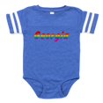thumbnail image 1 of CafePress - Georgia Rbw Txt - Cute Infant Baby Football Bodysuit, 1 of 3