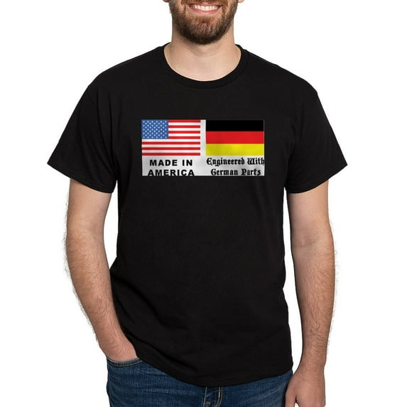 CafePress - German American Ash Grey T Shirt - Men's Classic Graphic Cotton T-Shirt