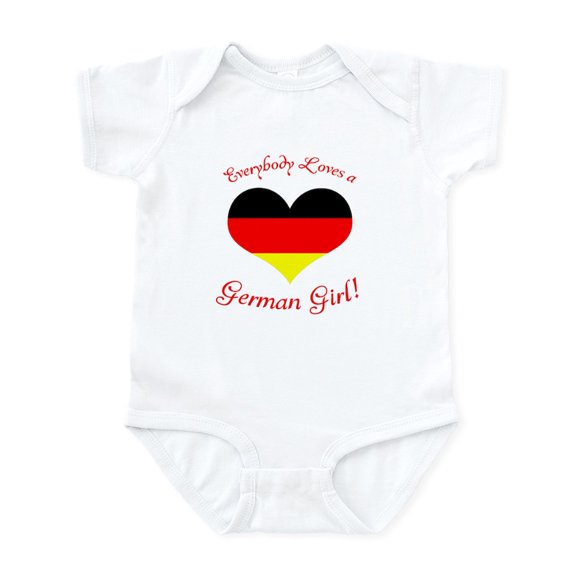 CafePress - German Girl Infant Bodysuit - Baby Light Bodysuit, Size Newborn - 24 Months