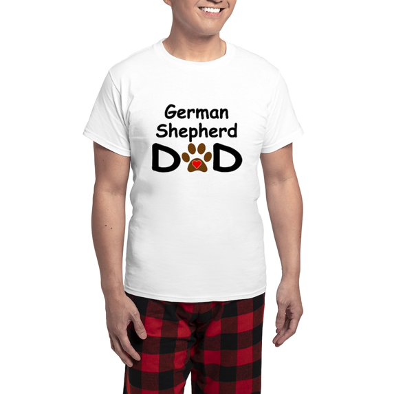 CafePress - German Shepherd Dad Pajamas - Men's Light Loose Fit Cotton Pajama Set