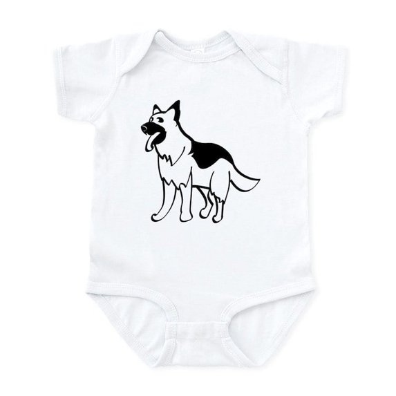 CafePress - German Shepherd Infant Bodysuit - Baby Light Bodysuit, Size Newborn - 24 Months