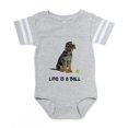thumbnail image 1 of CafePress - German Shepherd Life - Cute Infant Baby Football Bodysuit, 1 of 3