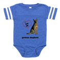 thumbnail image 1 of CafePress - German Shepherd Love - Cute Infant Baby Football Bodysuit, 1 of 3