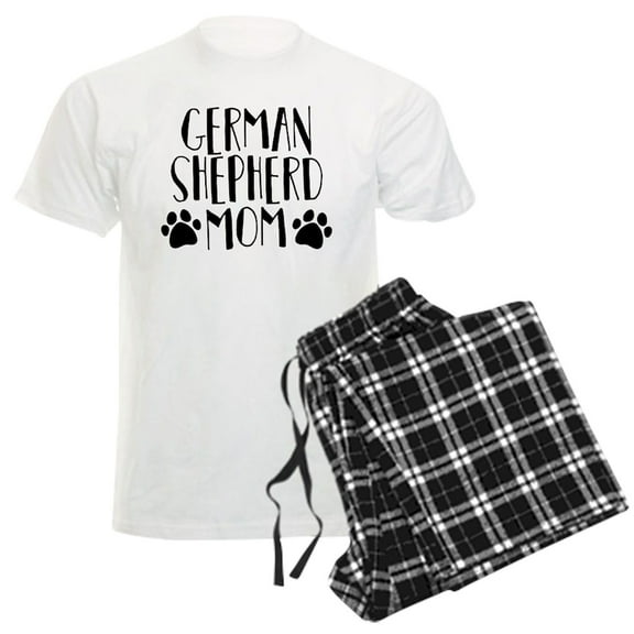 CafePress - German Shepherd Mom Men's Light Pajamas - Men's Light Loose Fit Cotton Pajama Set