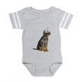 thumbnail image 1 of CafePress - German Shepherd Party - Cute Infant Baby Football Bodysuit, 1 of 3