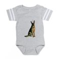 thumbnail image 1 of CafePress - German Shepherd Party - Cute Infant Baby Football Bodysuit, 1 of 3
