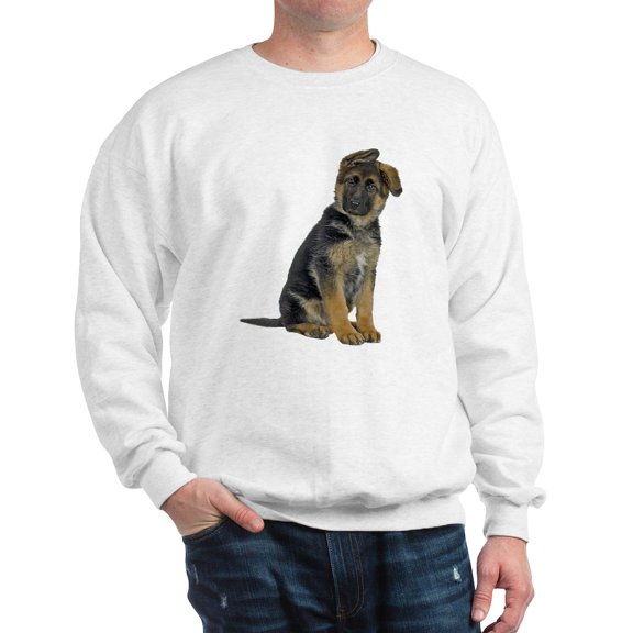 CafePress - German Shepherd Puppy Sweatshirt - Crew Neck Sweatshirt