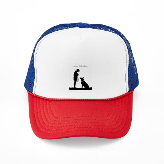 CafePress - German Shepherd Silhouette - Adjustable Unisex Printed Trucker Hat with Mesh Back