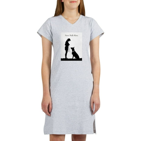 CafePress - German Shepherd Silhouette - Women's Nightshirt
