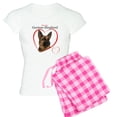 thumbnail image 1 of CafePress - German Shepherd Women's Light Pajamas - Women's Short Sleeve Print T-Shirt and Pants Light Cotton Pajama Set, 1 of 7