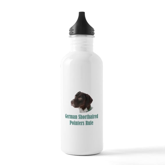 CafePress - German Shorthaired Poi Stainless Water Bottle 1 - Stainless Steel Water Bottle, Sports Bottle, 1.0L