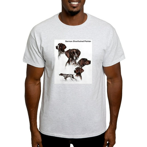 CafePress - German Shorthaired Pointer Ash Grey T Shirt - Men's Classic Graphic T-Shirt