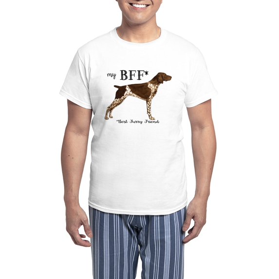 CafePress - German Shorthaired Pointer BF Men's Light Pajamas - Men's Light Loose Fit Cotton Pajama Set