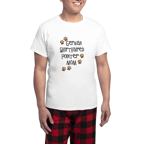 CafePress - German Shorthaired Pointer Mo Men's Light Pajamas - Men's Light Loose Fit Cotton Pajama Set