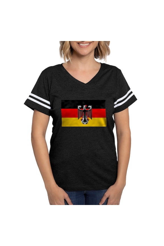 - German Soccer Flag - Womens Football Shirt